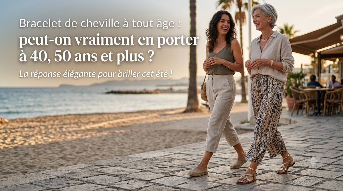 Bracelet de cheville à tout âge : peut-on vraiment en porter à 40, 50 ans et plus ?