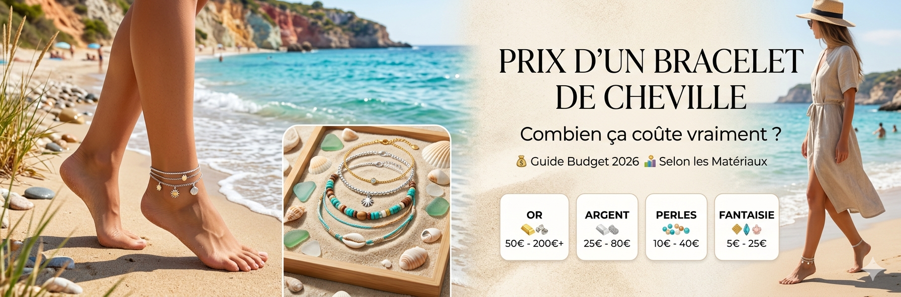 Prix d'un bracelet de cheville : combien ça coûte vraiment et quel budget prévoir selon les matériaux en 2026