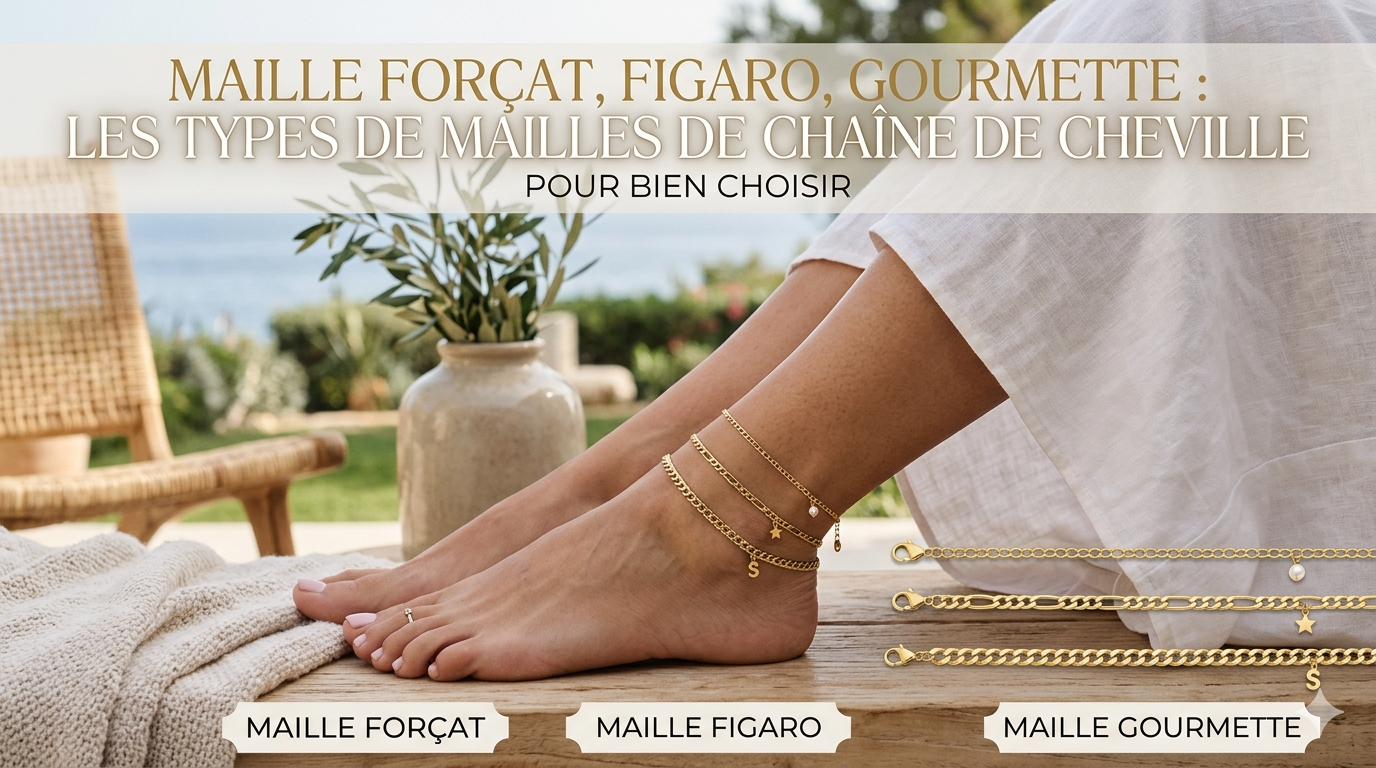 Curb, Figaro, gourmette: choosing the right anklet chain link types