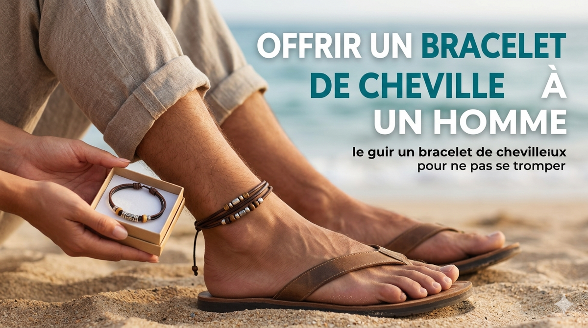 Offrir un bracelet de cheville à un homme : le guide cadeau pour ne pas se tromper