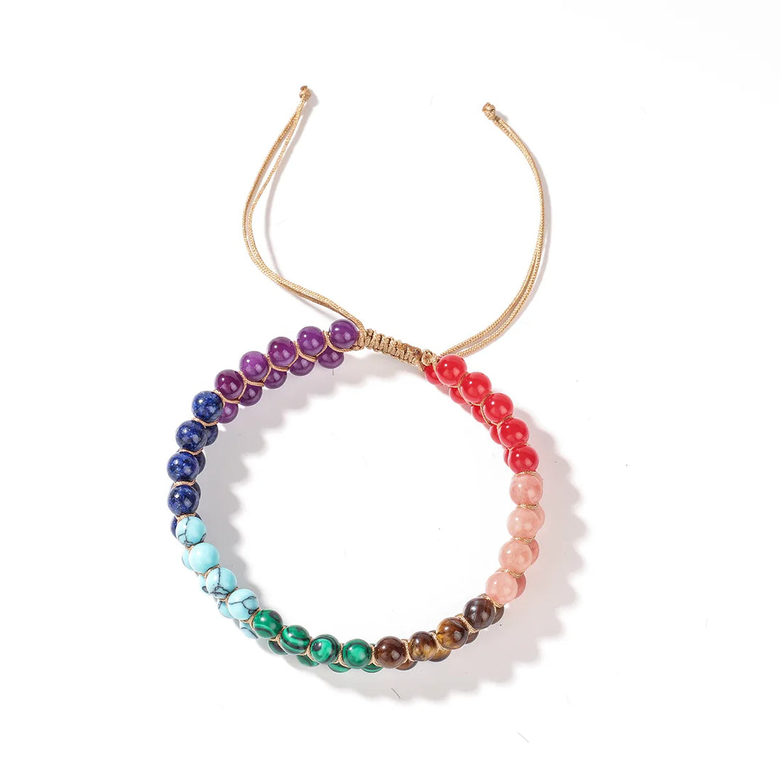 7 Chakra Beaded Ankle Bracelet