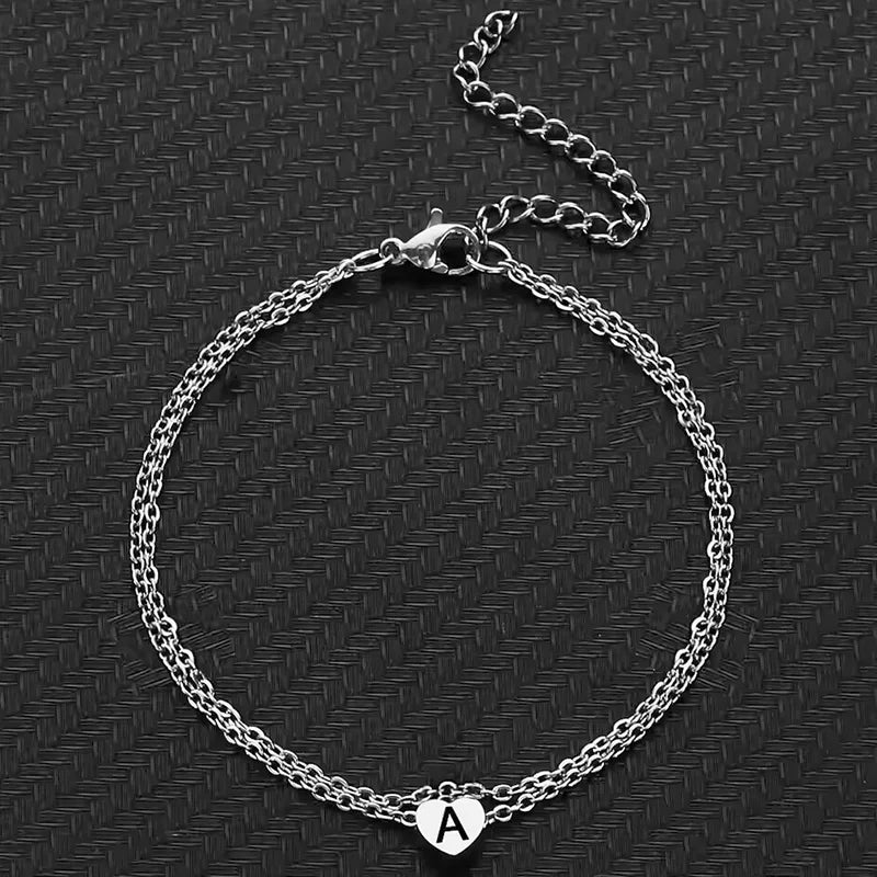 Bracelet de Cheville Pendentif Cœur – Chaîne Fine Dorée