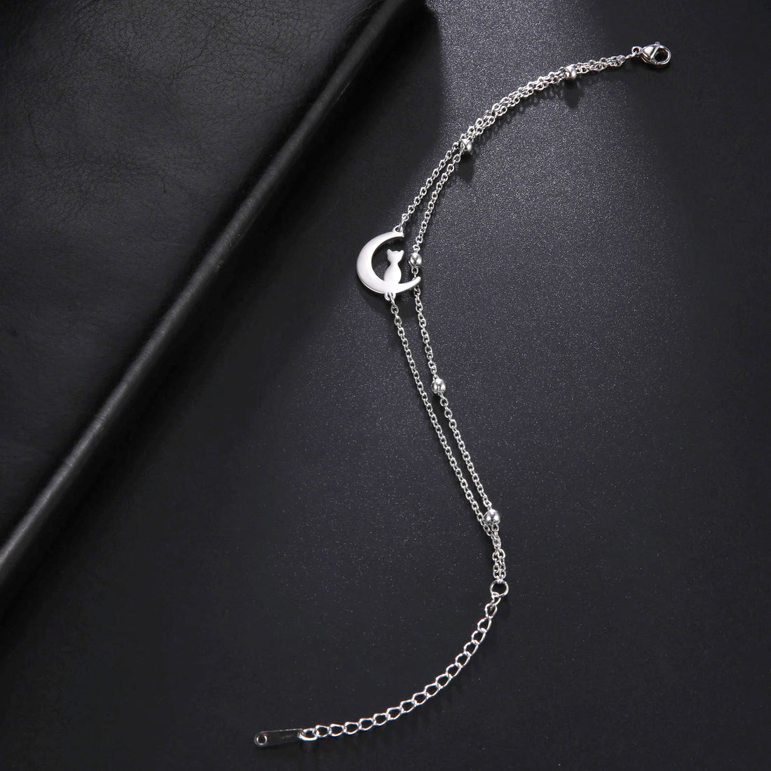 Bracelet de Cheville Cœur Acier Inoxydable – Waterproof