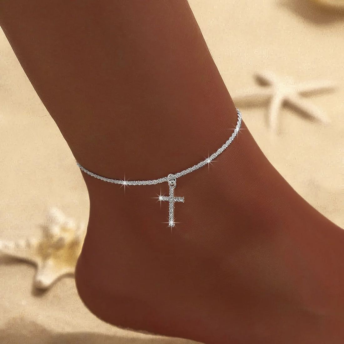 Gold Ankle Chain Light and Refined