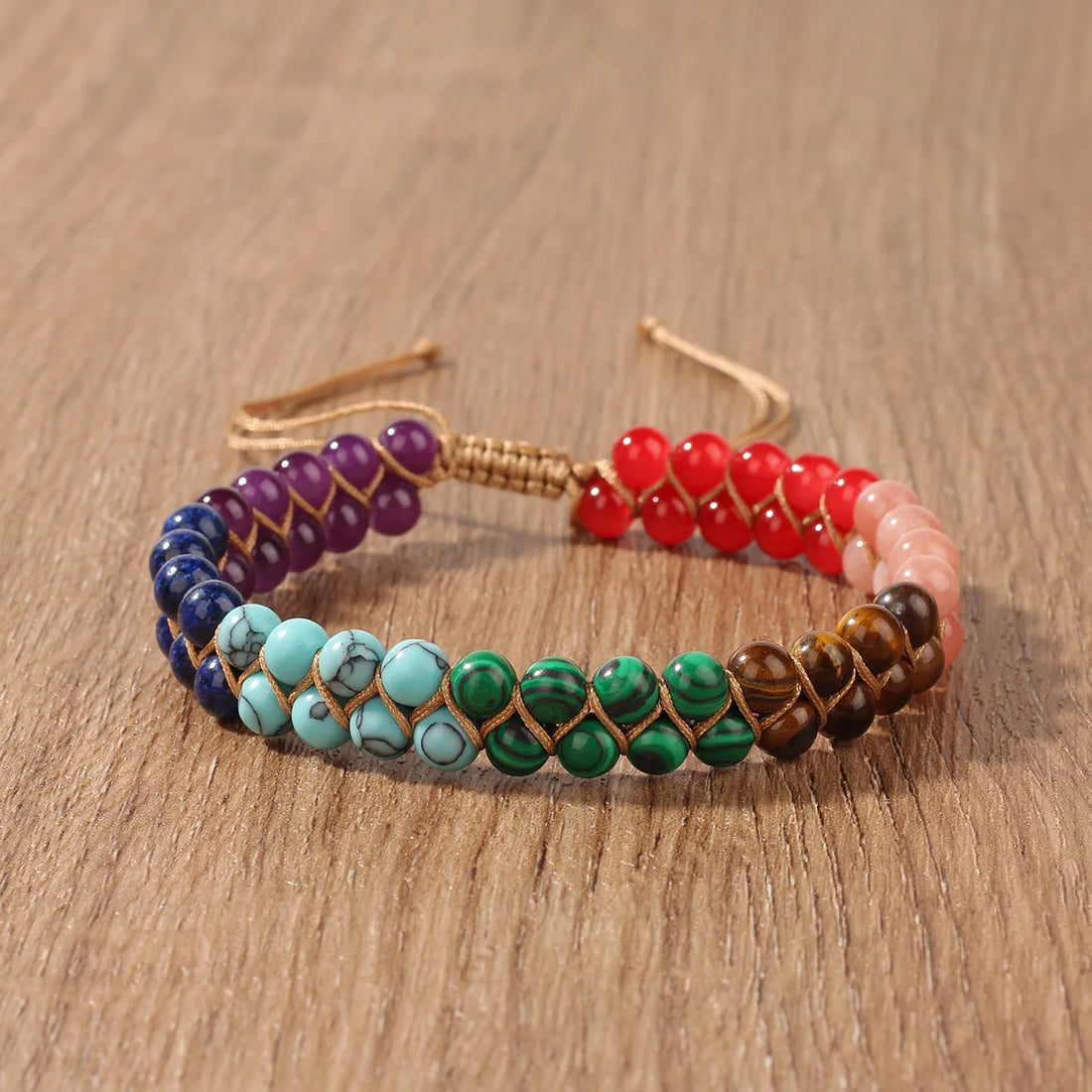7 Chakra Beaded Ankle Bracelet