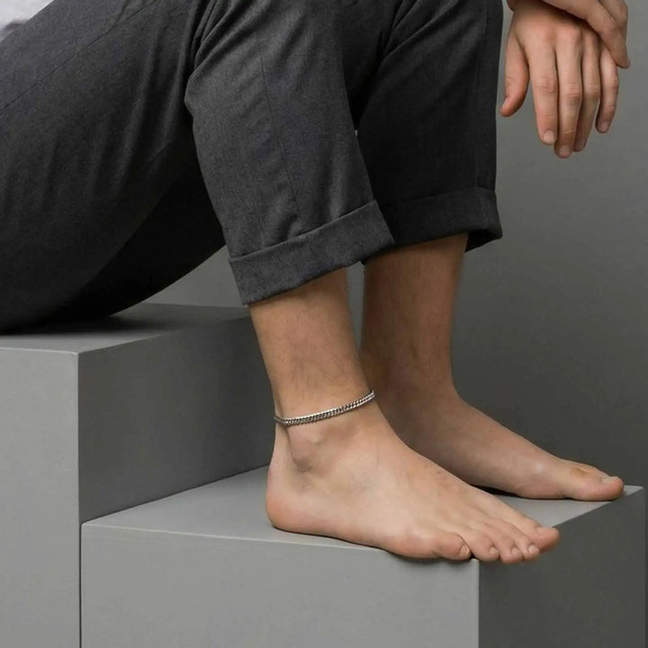 Men's Waterproof Stainless Steel Ankle Bracelet