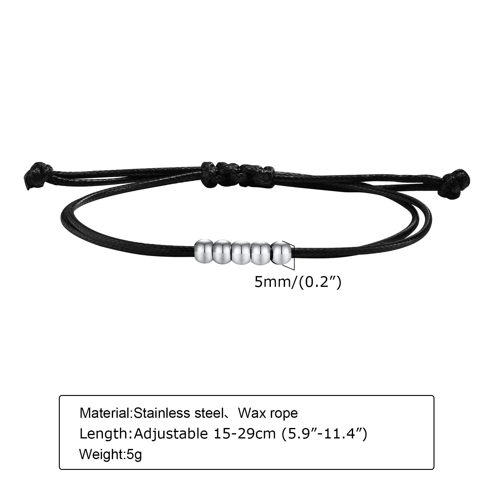 Bracelet de Cheville Homme Tissé Minimaliste