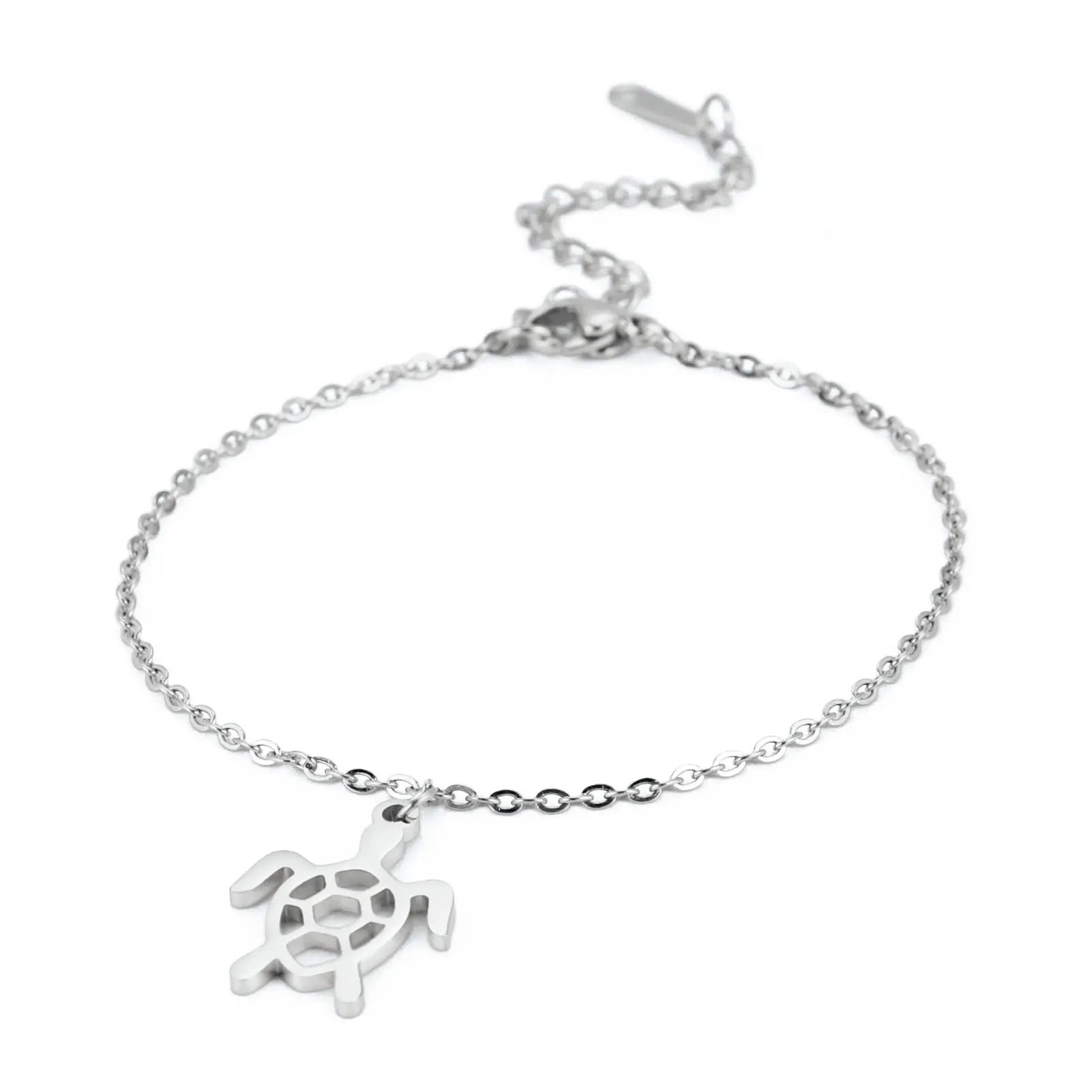 Bracelet de Cheville Cœur Acier Inoxydable – Waterproof