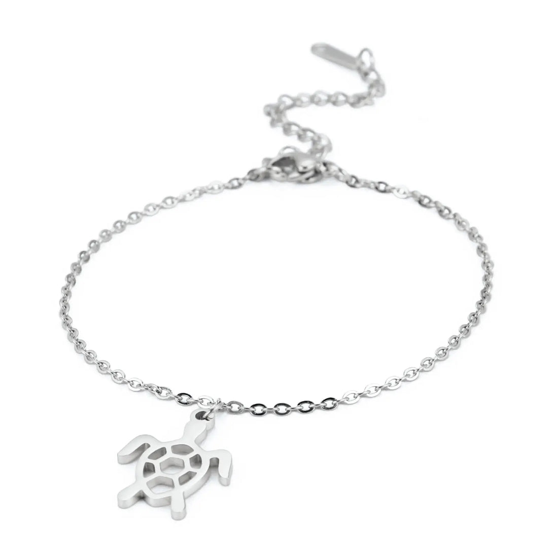 Bracelet de Cheville Cœur Acier Inoxydable – Waterproof