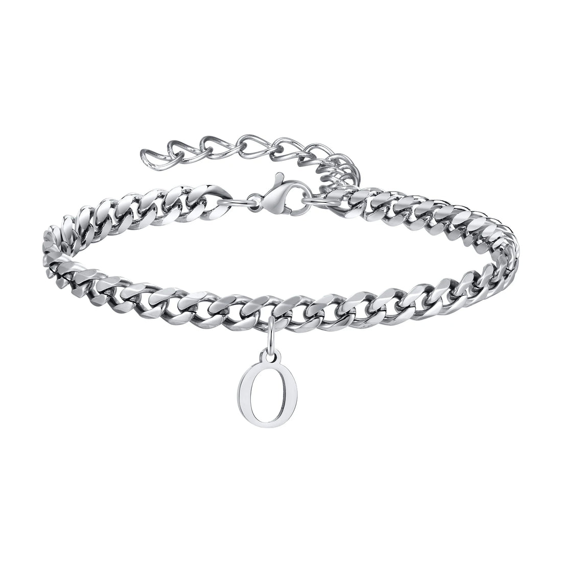 Chaîne de Cheville en Acier Pendentif Lettre