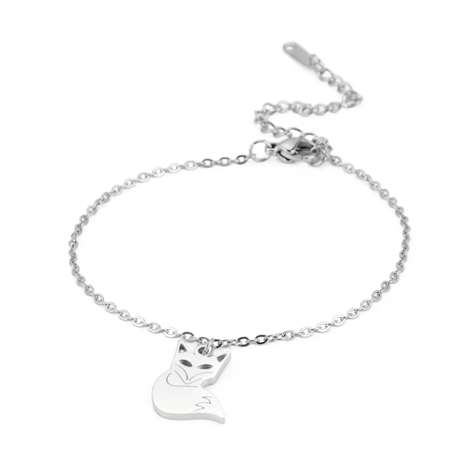 Bracelet de Cheville Cœur Acier Inoxydable – Waterproof