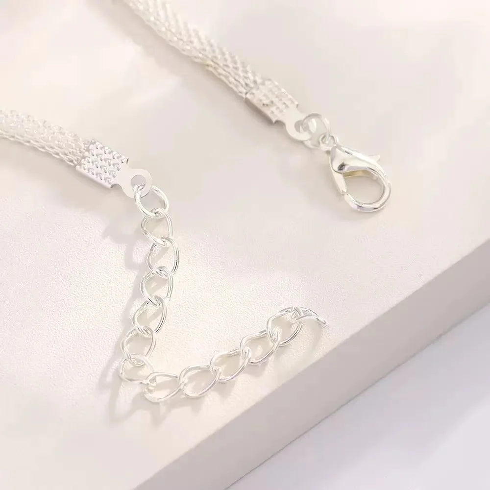 Women's Stainless Steel Infinity Symbol Ankle Bracelet with Rhinestones