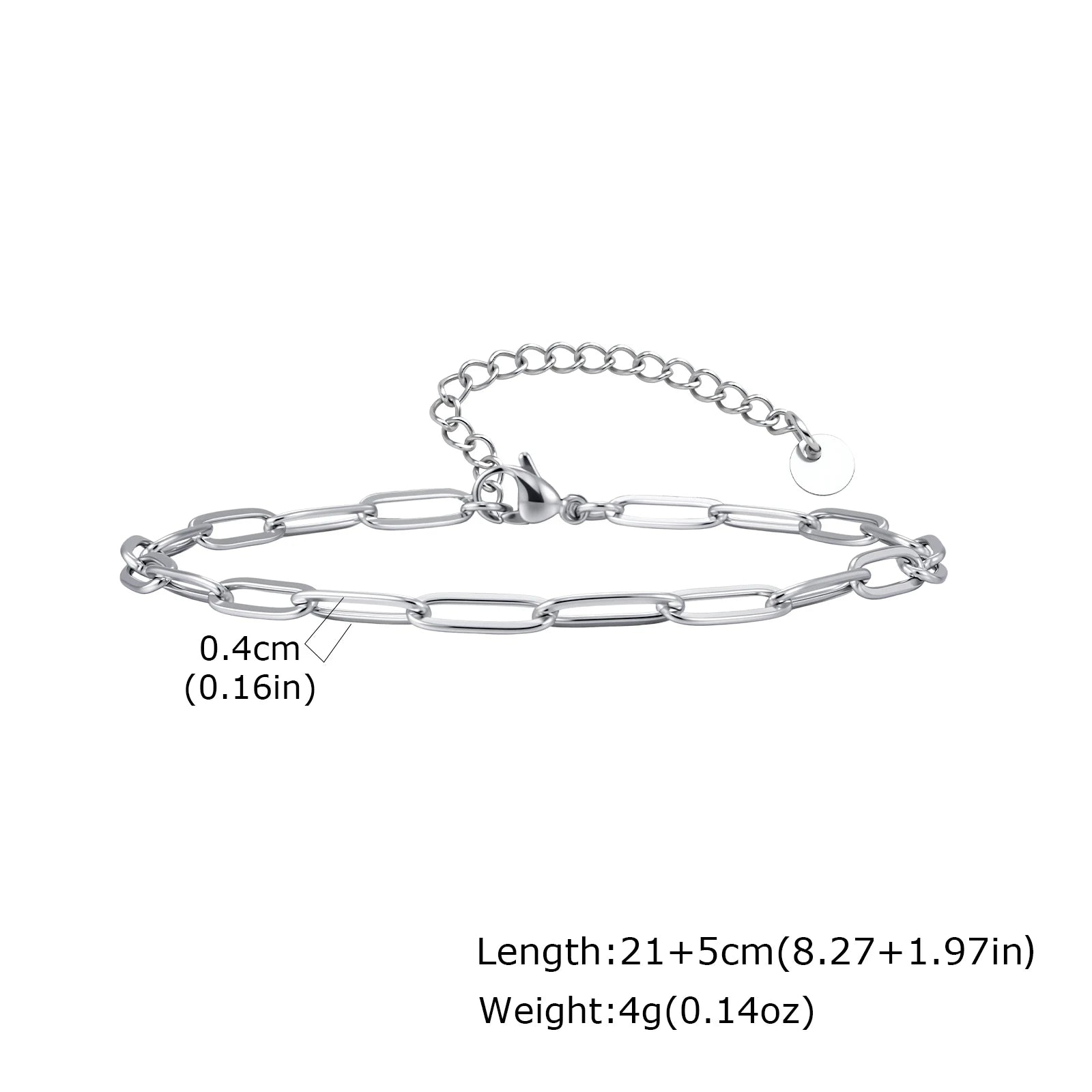 Men's Waterproof Stainless Steel Ankle Bracelet