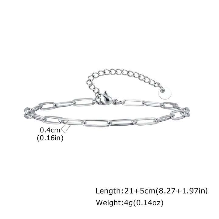 Men's Waterproof Stainless Steel Ankle Bracelet