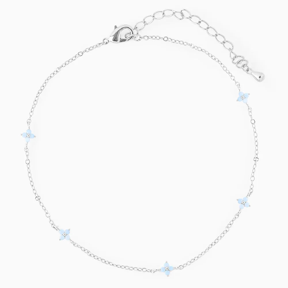 Four-Leaf Clover Ankle Bracelet
