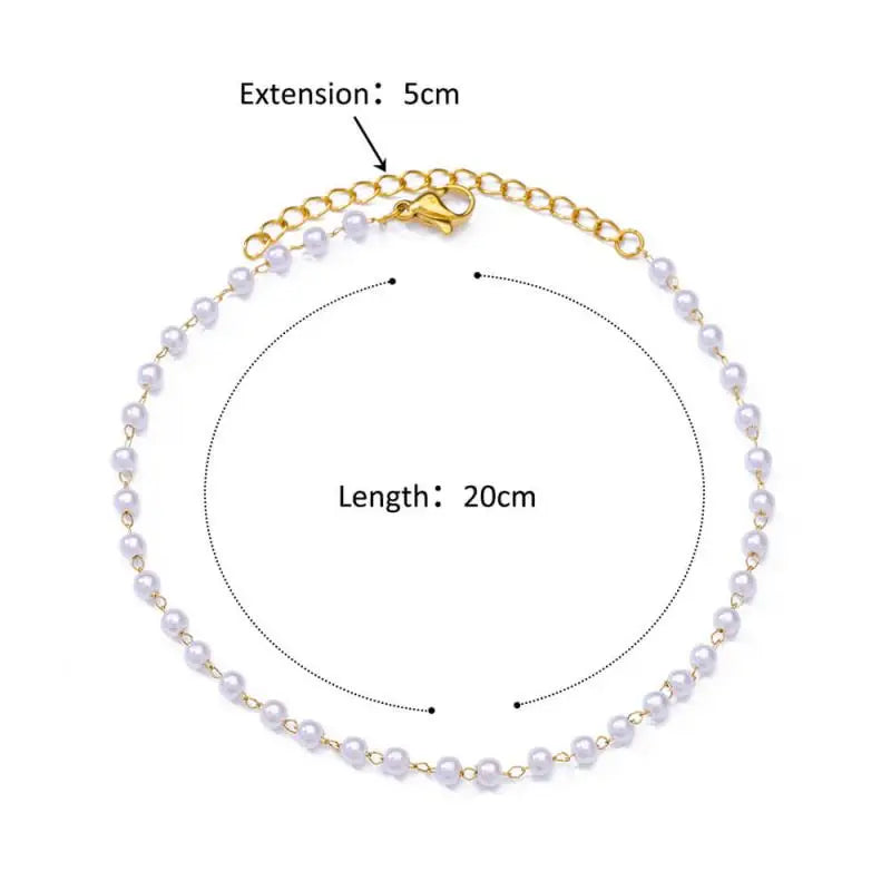 Chaîne de Cheville Dorée avec Croix et Pierres Zirconium