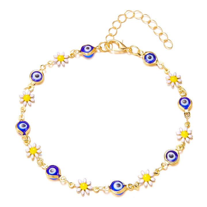 Gold Plated Daisy Ankle Bracelet