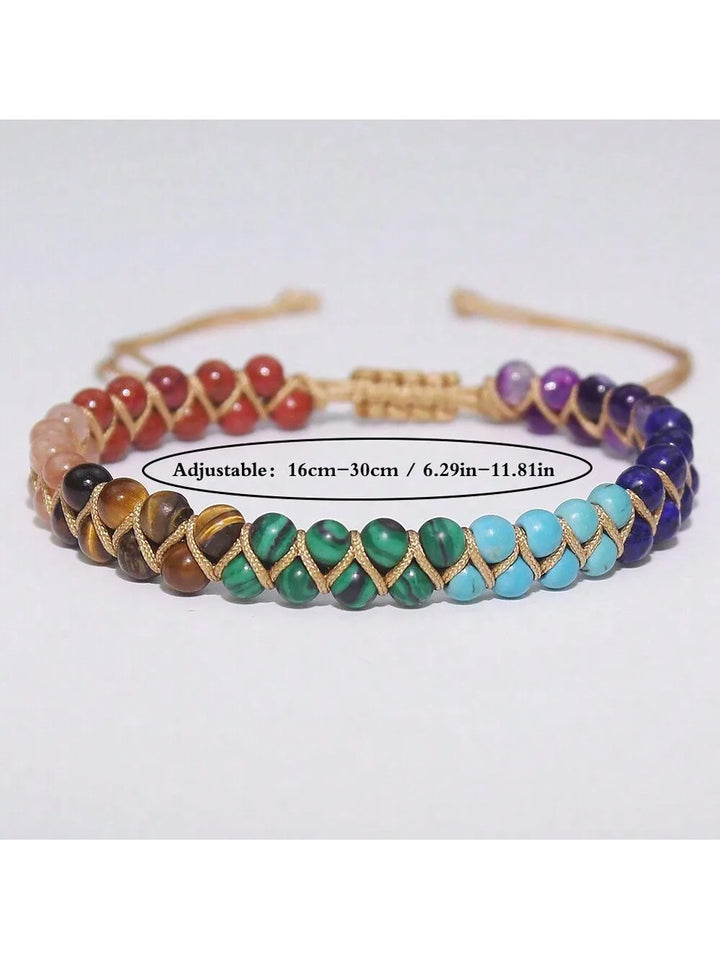 Bracelet de Cheville Bohème en Pierres Naturelles