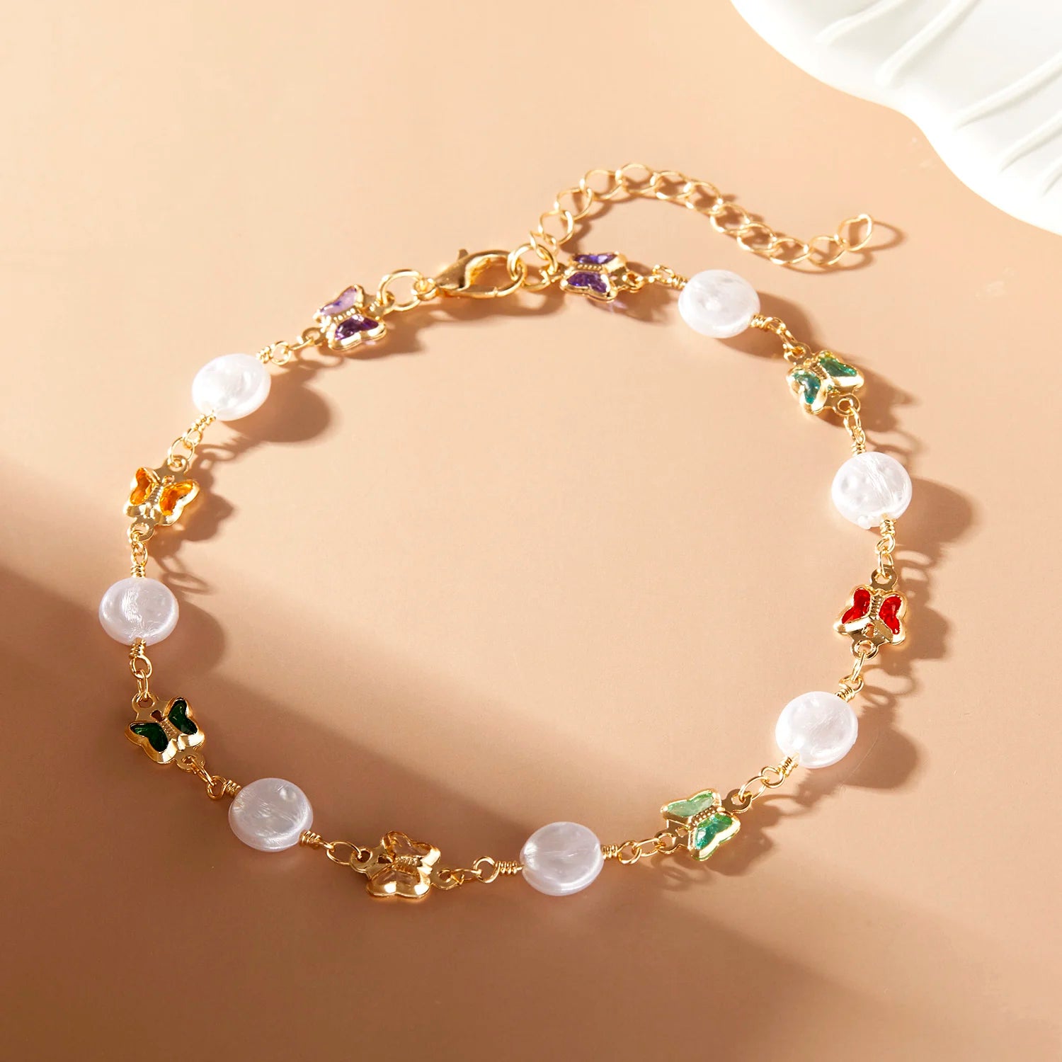 Gold Plated Daisy Ankle Bracelet