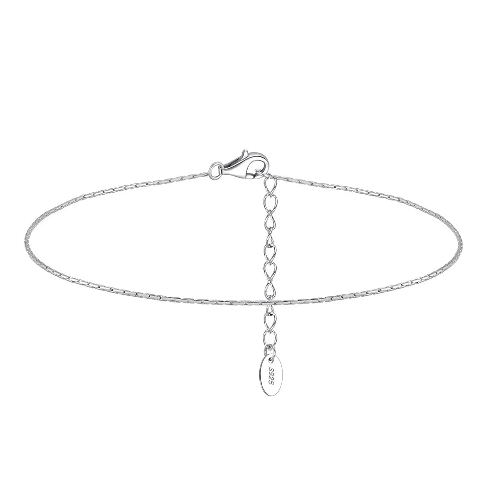 Chaîne de Cheville Fine Argent 925