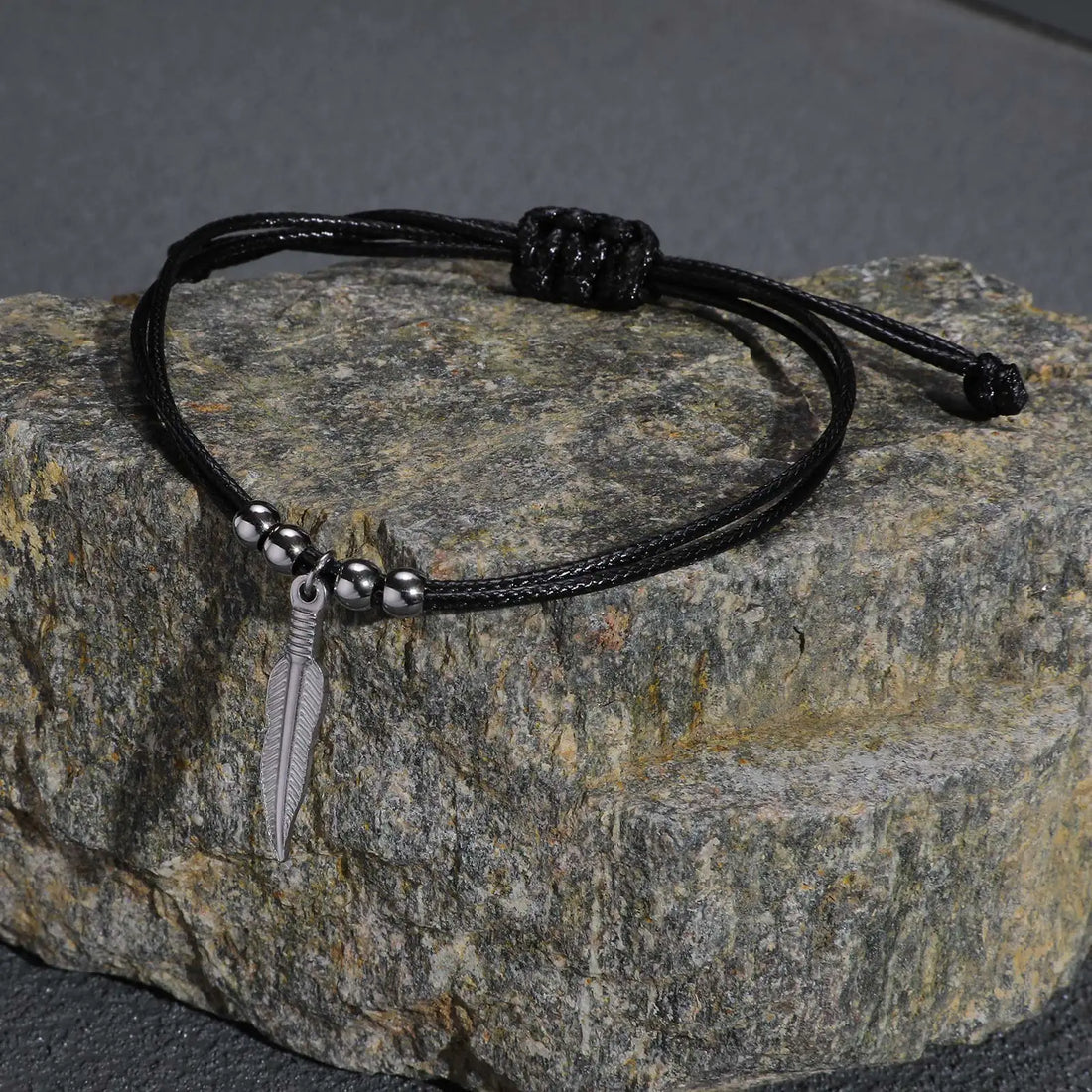 Bracelet de Cheville Homme Tissé Minimaliste