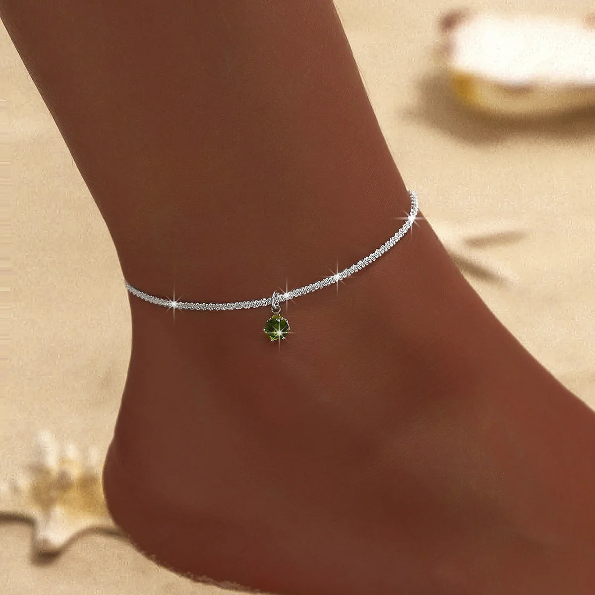 Gold Ankle Chain Light and Refined