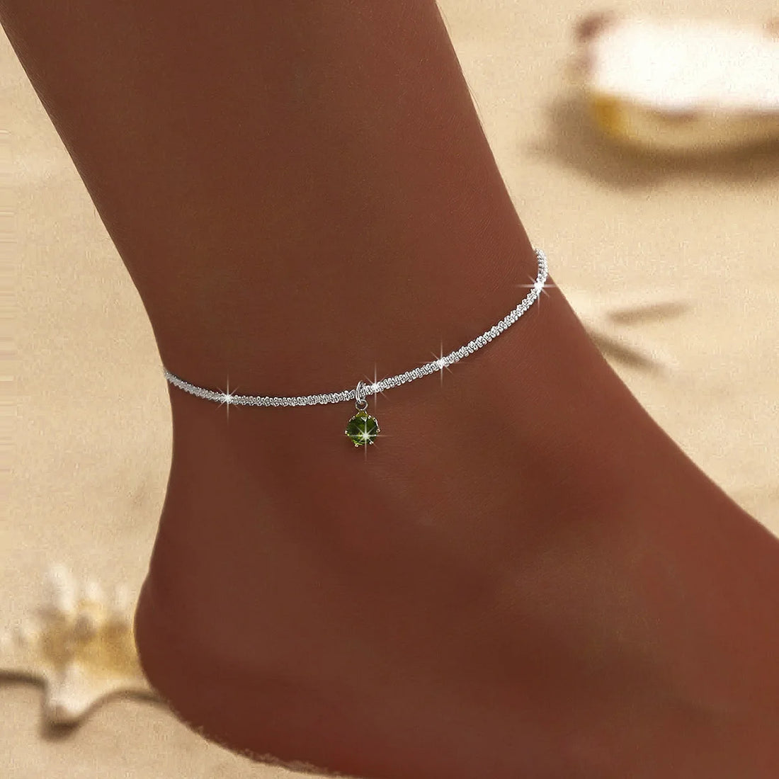 Double Gold Chain Anklet