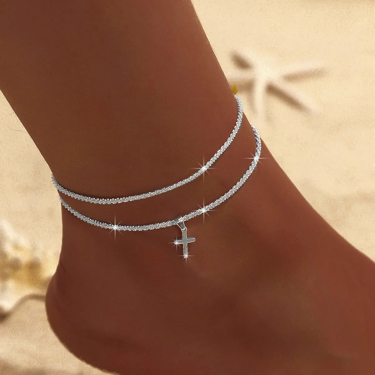 Gold Ankle Chain Light and Refined