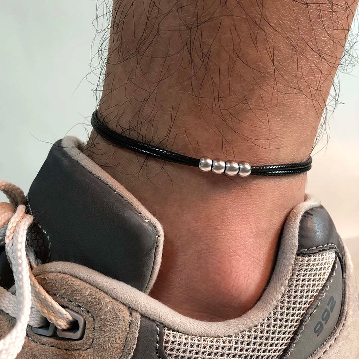Bracelet de Cheville Homme Tissé Minimaliste