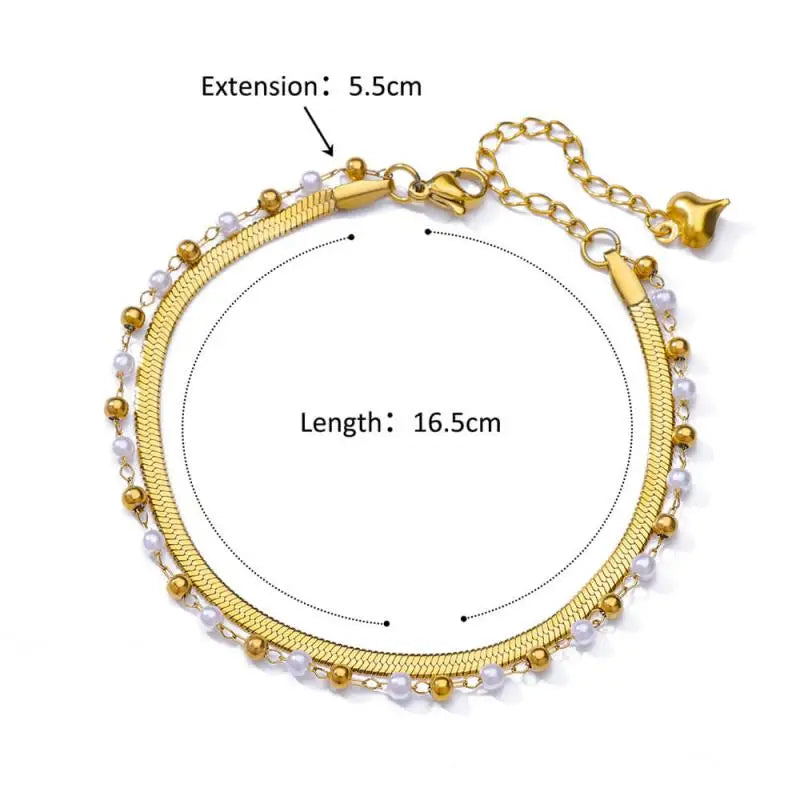 Chaîne de Cheville Dorée avec Croix et Pierres Zirconium