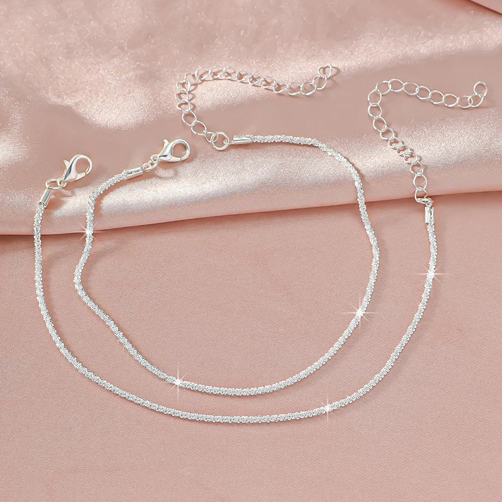 Double Gold Chain Anklet