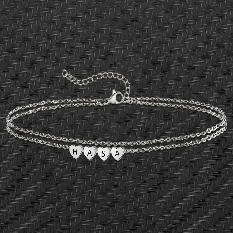 Bracelet de Cheville Pendentif Cœur – Chaîne Fine Dorée