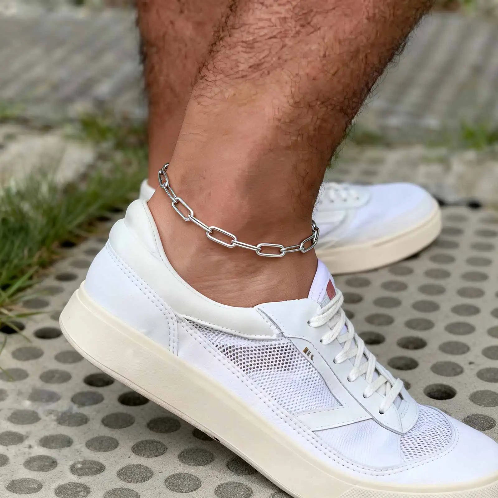 Men's Waterproof Stainless Steel Ankle Bracelet