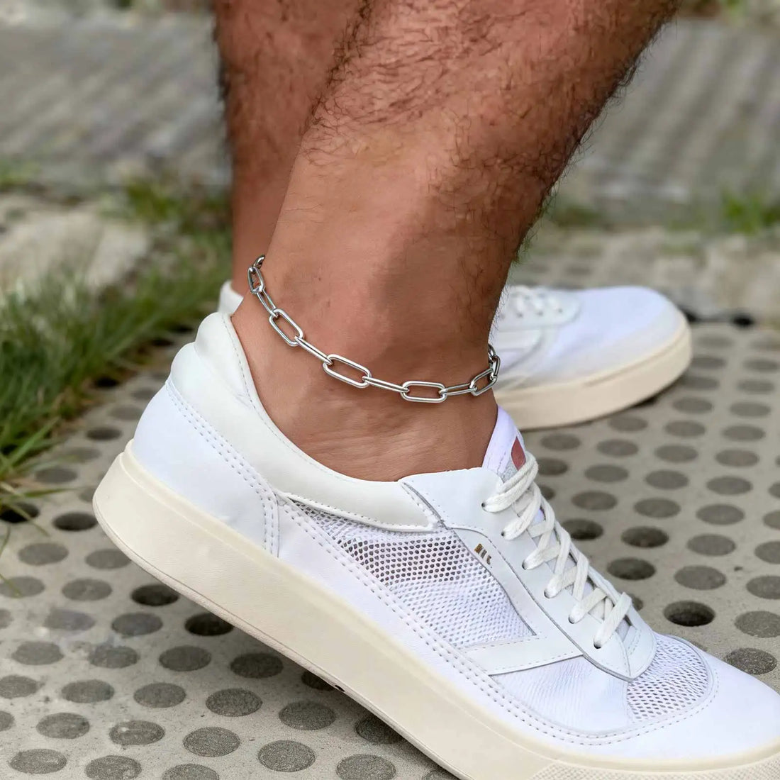 Men's Waterproof Stainless Steel Ankle Bracelet